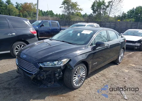 2014 Ford Fusion Hybrid Titanium из США, поврежденный, VIN 3FA6P0RUXER131560